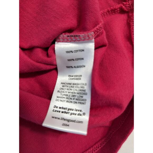 Life is Good My Dog Rescued Me Womens Crusher Tee Size Small Dog Lovers Red New - Picture 7 of 9